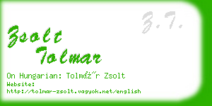 zsolt tolmar business card